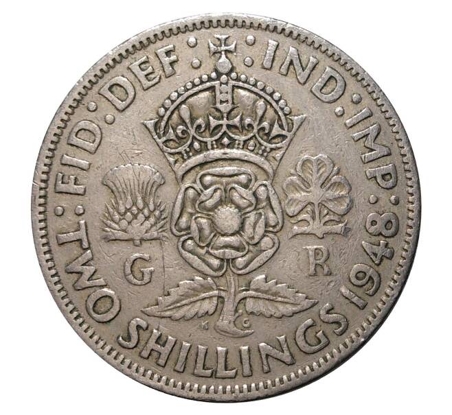 Монета 2 шиллинга 1948 года (Артикул: M2-2758) — Фото №1