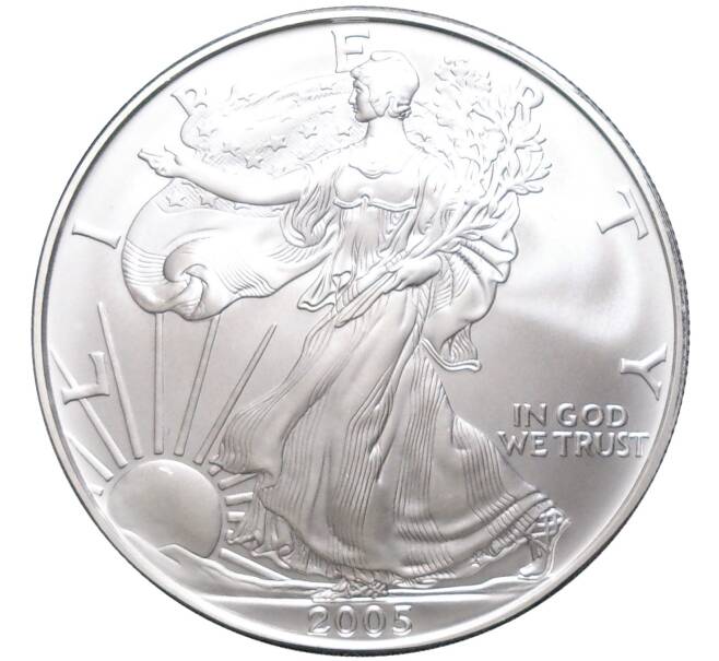 Монета 1 доллар 2005 года США «Шагающая Свобода» (Артикул M2-58850)
