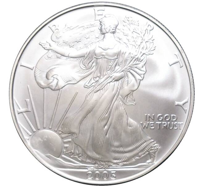 Монета 1 доллар 2005 года США «Шагающая Свобода» (Артикул M2-58853)