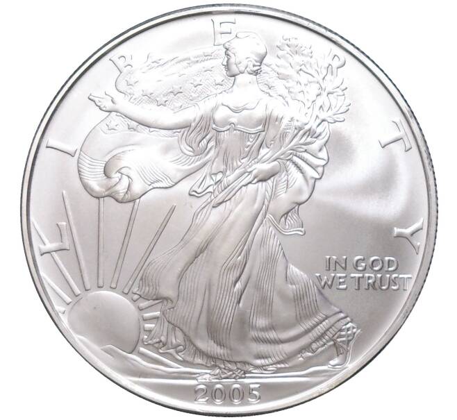 Монета 1 доллар 2005 года США «Шагающая Свобода» (Артикул M2-58860)