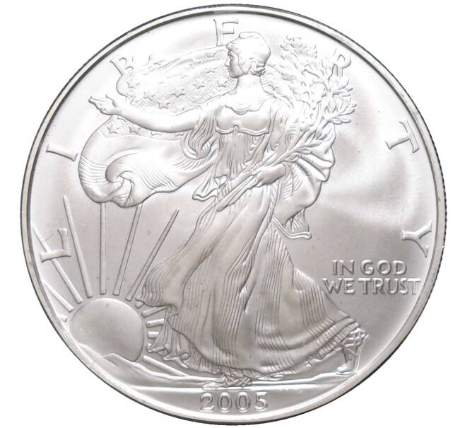 Монета 1 доллар 2005 года США «Шагающая Свобода» (Артикул M2-58867)