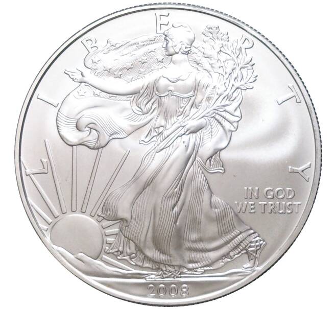 Монета 1 доллар 2008 года США «Шагающая Свобода» (Артикул M2-58881)