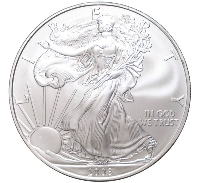 Монета 1 доллар 2008 года США «Шагающая Свобода» (Артикул M2-58883)