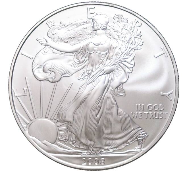 Монета 1 доллар 2008 года США «Шагающая Свобода» (Артикул M2-58885)