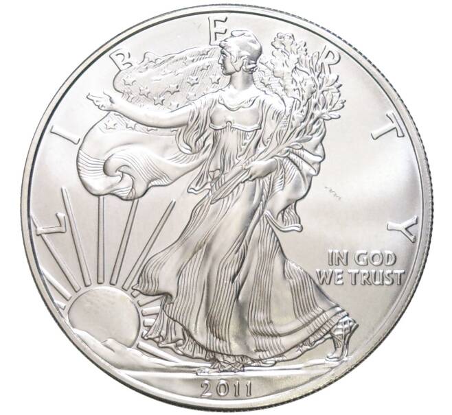 Монета 1 доллар 2011 года США «Шагающая Свобода» (Артикул M2-58890)