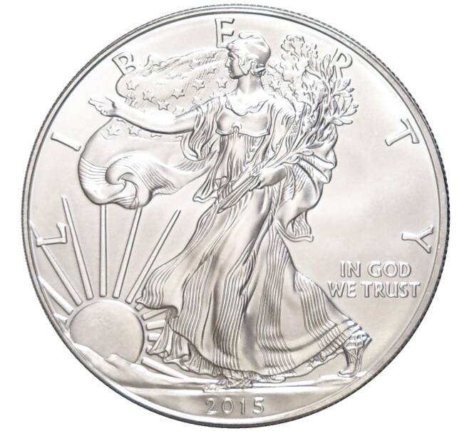 Монета 1 доллар 2015 года США «Шагающая Свобода» (Артикул M2-58909)