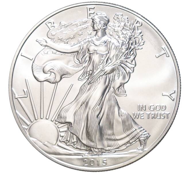 Монета 1 доллар 2015 года США «Шагающая Свобода» (Артикул M2-58913)