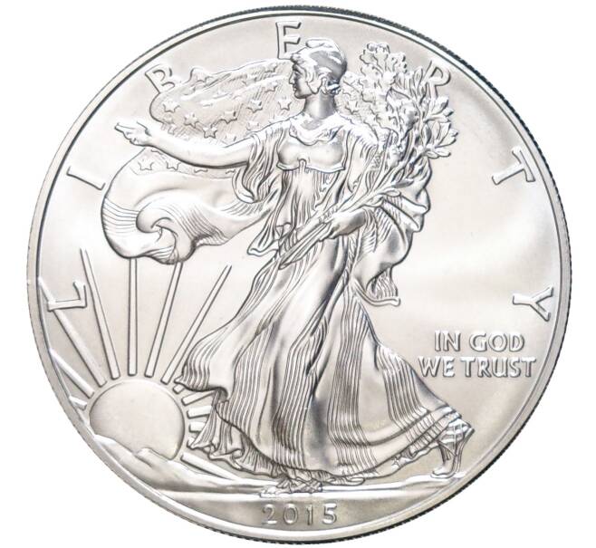 Монета 1 доллар 2015 года США «Шагающая Свобода» (Артикул M2-58914)