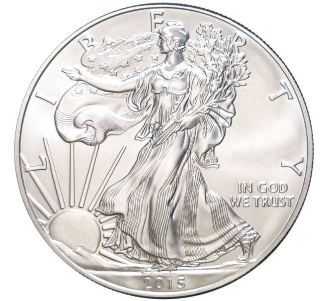 Монета 1 доллар 2015 года США «Шагающая Свобода» (Артикул M2-58916)