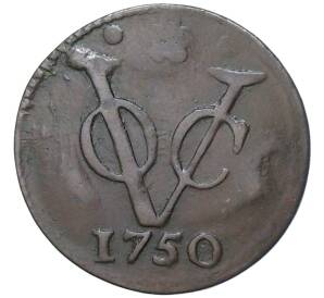 1 дуит 1750 года Голландская Ост-Индия — Фото №1