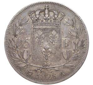 5 франков 1828 года А Франция — Фото №2