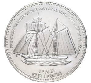 1 крона 2006 года Тристан-да-Кунья «Каперские суда Южной Атлантики — True Blooded Yankee» — Фото №1