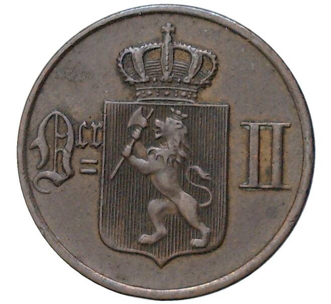 Монета 1 эре 1897 года Норвегия (Артикул K1-4381)