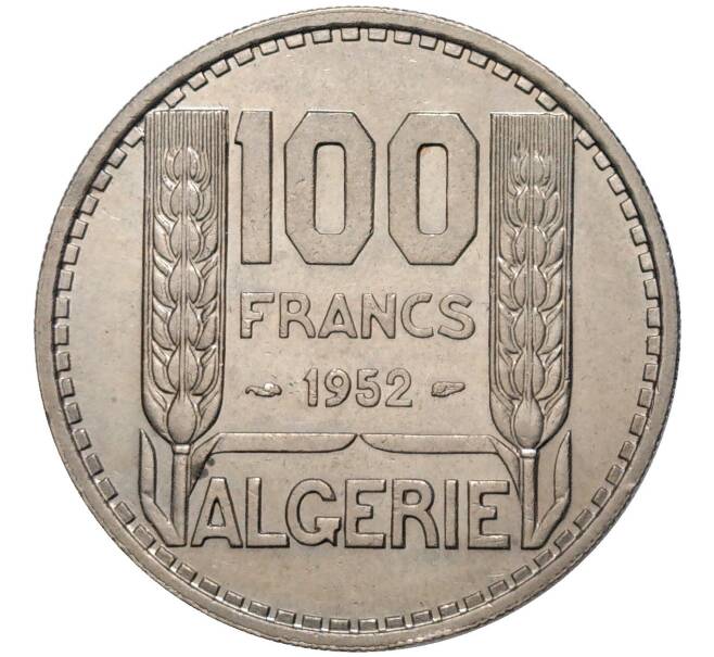 Монета 100 франков 1952 года Алжир (Французский протекторат) (Артикул K1-4403)