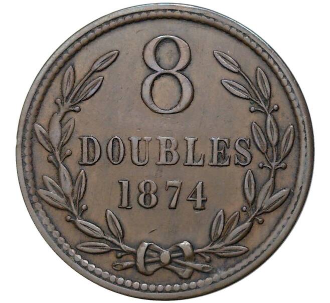 Монета 8 дублей 1874 года Гернси (Артикул K1-4409)