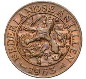 1 цент 1963 года Нидерландские Антильские острова — Фото №1