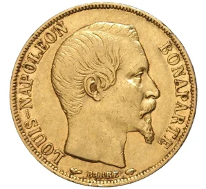 20 франков 1852 года А Франция