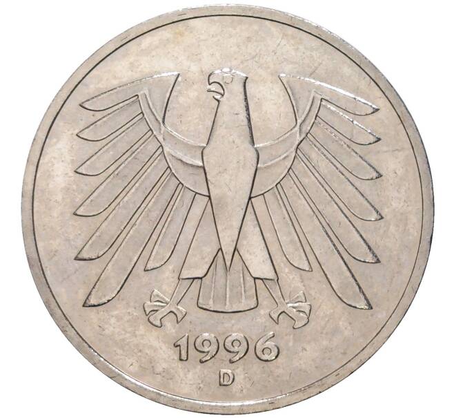 Монета 5 марок 1996 года D Германия (Артикул M2-59168)