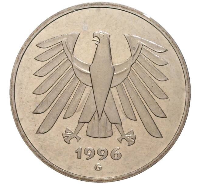 Монета 5 марок 1996 года G Германия (Артикул M2-59170)