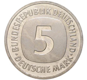 5 марок 1999 года J Германия