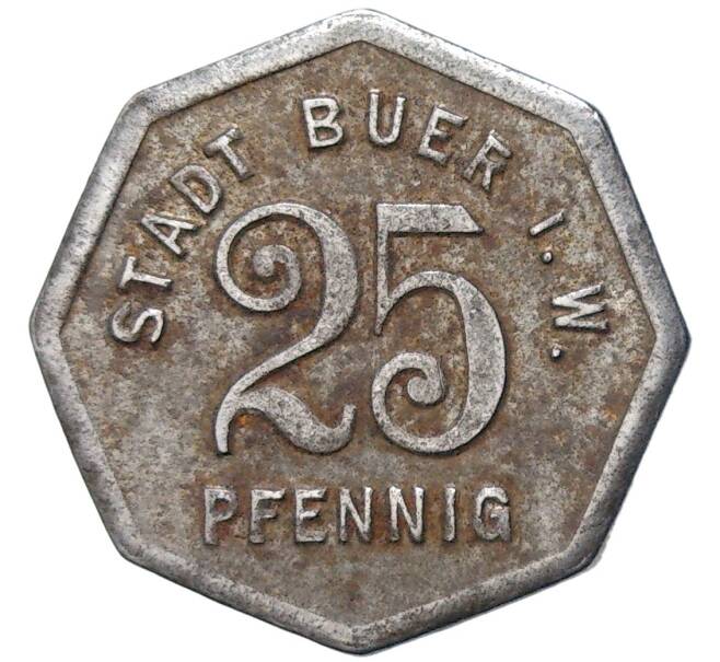 Монета 25 пфеннигов 1917 года Германия — город Бюр (Нотгельд) (Артикул K11-82664)