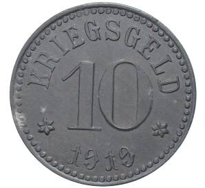 10 пфеннигов 1919 года Германия — город Лор (Нотгельд)