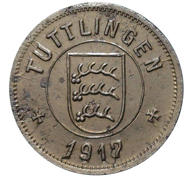 Монета 10 пфеннигов 1917 года Германия — город Туттлинген (Нотгельд) (Артикул K11-82697)