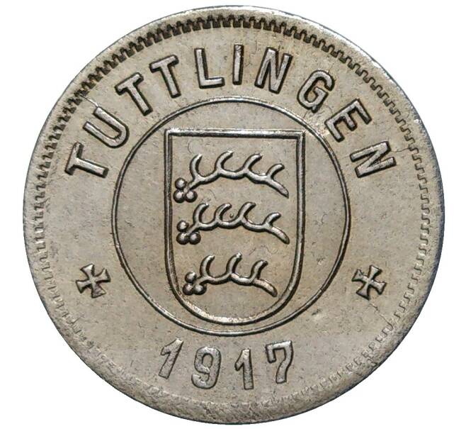 Монета 10 пфеннигов 1917 года Германия — город Туттлинген (Нотгельд) (Артикул K11-82698)