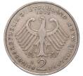 Монета 2 марки 1971 года G Западная Германия (ФРГ) «Теодор Хойс» (Артикул: K11-82716) — Фото №2