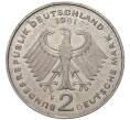Монета 2 марки 1981 года F Западная Германия (ФРГ) «Теодор Хойс» (Артикул K11-82749)