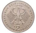 Монета 2 марки 1986 года D Западная Германия (ФРГ) «Курт Шумахер» (Артикул K11-82762)