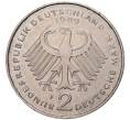 Монета 2 марки 1989 года F Западная Германия (ФРГ) «Курт Шумахер» (Артикул K11-82777)