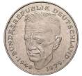 Монета 2 марки 1989 года G Западная Германия (ФРГ) «Курт Шумахер» (Артикул K11-82778)