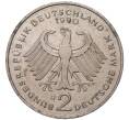 Монета 2 марки 1990 года J Западная Германия (ФРГ) «Курт Шумахер» (Артикул K11-82787)
