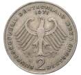 Монета 2 марки 1971 года G Западная Германия (ФРГ) «Конрад Аденауэр» (Артикул K11-82795)