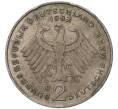 Монета 2 марки 1982 года D Западная Германия (ФРГ) «Конрад Аденауэр» (Артикул K11-82820)