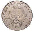 Монета 2 марки 1990 года D Западная Германия (ФРГ) «Людвиг Эрхард» (Артикул K11-82854)