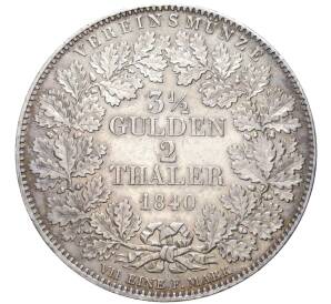 2 талера 1840 года Бавария — Фото №2