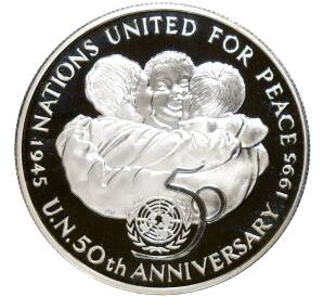 25 долларов 1995 года Ямайка «50 лет ООН»