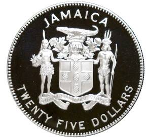 25 долларов 1995 года Ямайка «50 лет ООН»