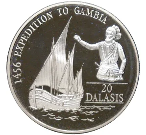 20 даласи 1993 года Гамбия «Генрих Мореплаватель — Экспедиция в Намибию 1456 года»