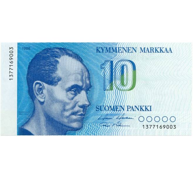 Банкнота 10 марок 1986 года Финляндия (Артикул: K11-83201) — Фото №1