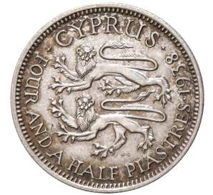 4.5 пиастра 1938 года Британский Кипр — Фото №1