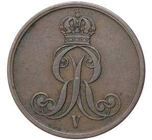 2 пфеннига 1854 года Ганновер — Фото №2