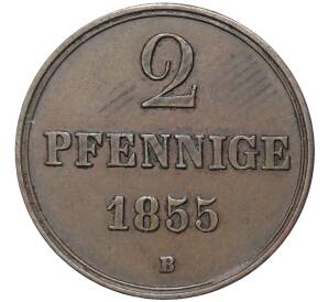 2 пфеннига 1855 года Ганновер — Фото №1