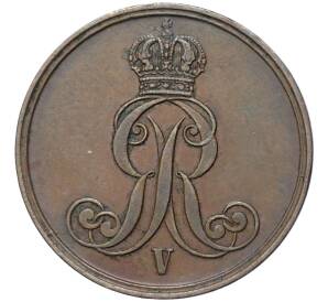 2 пфеннига 1855 года Ганновер — Фото №2