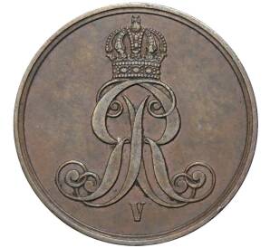 2 пфеннига 1858 года Ганновер — Фото №2