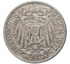 25 пфеннигов 1911 года А Германия — Фото №2