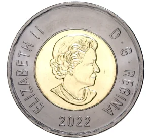 2 доллара 2022 года Канада «Дань уважения королеве Елизавете II»
