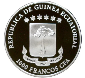 1000 франков 2014 года Экваториальная Гвинея «Фернан ду По»